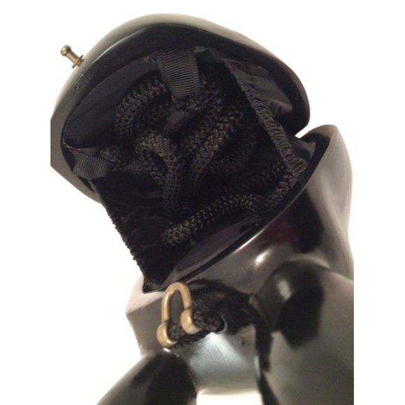 Timmy Woods of Beverly Hills Signed Bag Bunny Black White Clutch Crossbody Purse - Picture 6 of 7